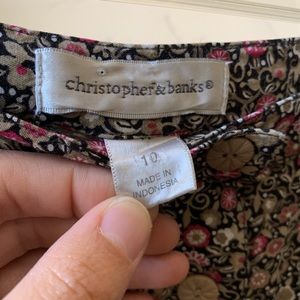 Christopher & Banks Skirts - Micro florals Christopher and Banks midi skirt Christopher & Banks Skirts - Micro florals Christopher and Banks midi skirt